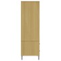 OSLO solid wood brown wardrobe with metal legs 90x55x172.5 cm by vidaXL, Wardrobes - Ref: Foro24-350988, Price: 292,70 €, Dis...