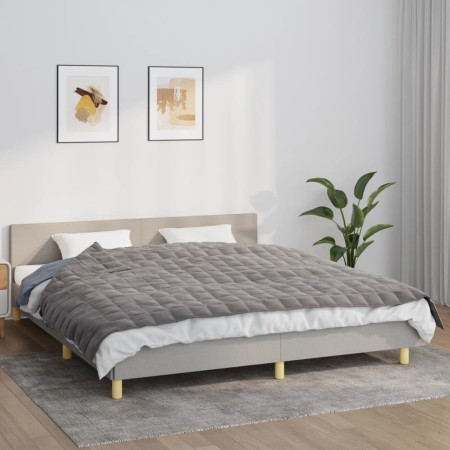 Gray fabric weighted blanket 155x220 cm 11 kg by vidaXL, Blankets - Ref: Foro24-350777, Price: 57,99 €, Discount: %