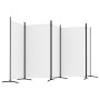 5-panel white fabric room divider screen 433x180 cm by vidaXL, Room dividers - Ref: Foro24-350266, Price: 57,95 €, Discount: %