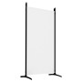 Biombo divisor de 5 paneles de tela blanco 433x180 cm de vidaXL, Divisores de ambientes - Ref: Foro24-350266, Precio: 57,95 €...