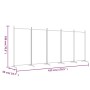 Biombo divisor de 5 paneles de tela blanco 433x180 cm de vidaXL, Divisores de ambientes - Ref: Foro24-350266, Precio: 57,95 €...