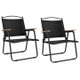 Camping chairs 2 pcs black Oxford fabric 54x55x78 cm by vidaXL, Garden chairs - Ref: Foro24-319485, Price: 92,14 €, Discount: %