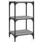 Plywood and gray Sonoma steel shelf 40x33x70.5 cm by vidaXL, Bookcases and shelves - Ref: Foro24-819310, Price: 37,21 €, Disc...