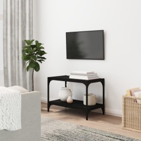 Plywood and black steel TV cabinet 60x33x41 cm by vidaXL, TV Furniture - Ref: Foro24-819317, Price: 32,99 €, Discount: %