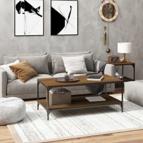 Plywood oak brown coffee table 80x50x40 cm by vidaXL, Coffee table - Ref: Foro24-819371, Price: 43,25 €, Discount: %