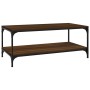 Mesa de centro madera contrachapada roble marrón 80x50x40 cm de vidaXL, Mesas de centro - Ref: Foro24-819371, Precio: 43,25 €...