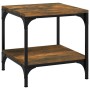 Mesa auxiliar madera contrachapada roble ahumado 40x40x40 cm de vidaXL, Mesas de centro - Ref: Foro24-819381, Precio: 38,54 €...