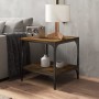 Smoked oak plywood side table 40x40x40 cm by vidaXL, Coffee table - Ref: Foro24-819381, Price: 38,54 €, Discount: %