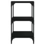 Plywood and black steel shelving 40x33x70.5 cm by vidaXL, Bookcases and shelves - Ref: Foro24-819307, Price: 37,01 €, Discoun...