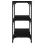 Plywood and black steel shelving 40x33x70.5 cm by vidaXL, Bookcases and shelves - Ref: Foro24-819307, Price: 37,01 €, Discoun...