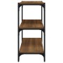 Brown oak plywood and steel shelf 60x33x70.5 cm by vidaXL, Bookcases and shelves - Ref: Foro24-819326, Price: 39,88 €, Discou...