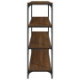 Brown oak plywood and steel shelving 100x33x100 cm by vidaXL, Bookcases and shelves - Ref: Foro24-819361, Price: 80,16 €, Dis...