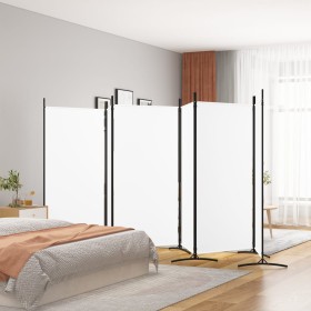 6-Panel-Weißer Stoff Raumteiler 520x180 cm von vidaXL, Raumteiler - Ref: Foro24-350270, Preis: 88,03 €, Rabatt: %