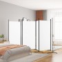 6-panel white fabric room divider screen 520x180 cm by vidaXL, Room dividers - Ref: Foro24-350270, Price: 106,86 €, Discount: %