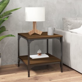 Brown oak plywood coffee table 50x50x40 cm by vidaXL, Coffee table - Ref: Foro24-819376, Price: 34,81 €, Discount: %