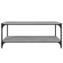 TV stand made of gray Sonoma plywood and steel, measuring 100x33x41 cm. by vidaXL, TV Furniture - Ref: Foro24-819350, Price: ...