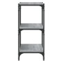 Sonoma gray plywood and steel shelving 100x33x70.5 cm by vidaXL, Bookcases and shelves - Ref: Foro24-819355, Price: 58,52 €, ...