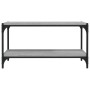 Sonoma gray plywood and steel TV cabinet 80x33x41 cm by vidaXL, TV Furniture - Ref: Foro24-819335, Price: 51,07 €, Discount: %