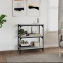 Plywood and gray Sonoma steel shelf 60x33x70.5 cm by vidaXL, Bookcases and shelves - Ref: Foro24-819325, Price: 44,19 €, Disc...