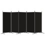 Divider screen with 5 black fabric panels 433x180 cm by vidaXL, Room dividers - Ref: Foro24-350269, Price: 80,10 €, Discount: %