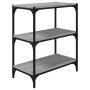 Plywood and gray Sonoma steel shelf 60x33x70.5 cm by vidaXL, Bookcases and shelves - Ref: Foro24-819325, Price: 44,19 €, Disc...