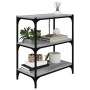 Plywood and gray Sonoma steel shelf 60x33x70.5 cm by vidaXL, Bookcases and shelves - Ref: Foro24-819325, Price: 44,19 €, Disc...