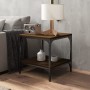 Oak brown plywood side table 40x40x40 cm by vidaXL, Coffee table - Ref: Foro24-819385, Price: 26,54 €, Discount: %