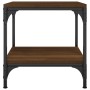 Mesa auxiliar de madera contrachapada marrón roble 40x40x40 cm de vidaXL, Mesas de centro - Ref: Foro24-819385, Precio: 26,54...