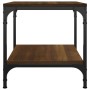 Mesa auxiliar de madera contrachapada marrón roble 40x40x40 cm de vidaXL, Mesas de centro - Ref: Foro24-819385, Precio: 26,54...