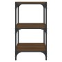 Brown oak plywood and steel shelf 40x33x70.5 cm by vidaXL, Bookcases and shelves - Ref: Foro24-819311, Price: 43,33 €, Discou...