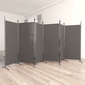 6-panel anthracite gray fabric room divider screen 520x180 cm by vidaXL, Room dividers - Ref: Foro24-350272, Price: 99,09 €, ...