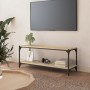 Mueble para TV contrachapada y acero roble Sonoma 100x33x41 cm de vidaXL, Muebles TV - Ref: Foro24-819348, Precio: 47,64 €, D...