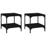 2 black plywood side tables 40x40x40 cm by vidaXL, Coffee table - Ref: Foro24-819378, Price: 39,77 €, Discount: %