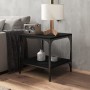 2 black plywood side tables 40x40x40 cm by vidaXL, Coffee table - Ref: Foro24-819378, Price: 39,77 €, Discount: %