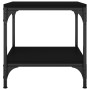 2 black plywood side tables 40x40x40 cm by vidaXL, Coffee table - Ref: Foro24-819378, Price: 39,77 €, Discount: %