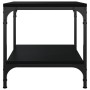 2 black plywood side tables 40x40x40 cm by vidaXL, Coffee table - Ref: Foro24-819378, Price: 39,77 €, Discount: %