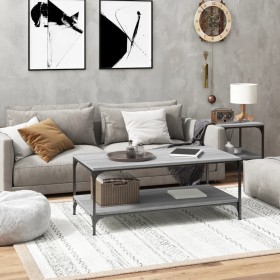 Gray Sonoma plywood coffee table 100x50x40 cm by vidaXL, Coffee table - Ref: Foro24-819365, Price: 50,53 €, Discount: %