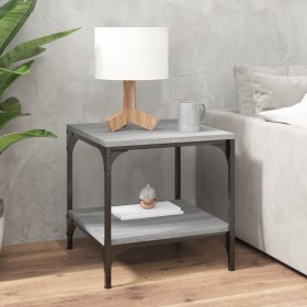 Mesa auxiliar de madera contrachapada gris Sonoma 40x40x40 cm de vidaXL, Mesas de centro - Ref: Foro24-819383, Precio: 35,94 ...