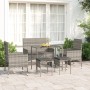 Set mit 6 Gartenmöbeln und Kissen synthetisches Rattangrau von vidaXL, Gartensets - Ref: Foro24-319509, Preis: 227,38 €, Raba...