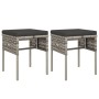 Set de muebles de jardín 6 pzas y cojines ratán sintético gris de vidaXL, Conjuntos de jardín - Ref: Foro24-319509, Precio: 2...