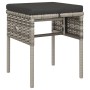 Set de muebles de jardín 6 pzas y cojines ratán sintético gris de vidaXL, Conjuntos de jardín - Ref: Foro24-319509, Precio: 2...