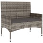 Set de muebles de jardín 6 pzas y cojines ratán sintético gris de vidaXL, Conjuntos de jardín - Ref: Foro24-319509, Precio: 2...