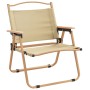 Camping chairs 2 pcs beige Oxford fabric 54x43x59 cm by vidaXL, Garden chairs - Ref: Foro24-319481, Price: 91,91 €, Discount: %