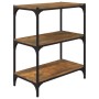 Plywood and smoked oak steel shelving 60x33x70.5 cm by vidaXL, Bookcases and shelves - Ref: Foro24-819324, Price: 46,45 €, Di...