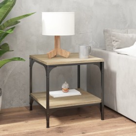 Mesa de centro madera contrachapada roble Sonoma 50x50x40 cm de vidaXL, Mesas de centro - Ref: Foro24-819373, Precio: 38,99 €...