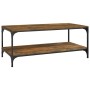 Smoked oak plywood coffee table 100x50x40 cm by vidaXL, Coffee table - Ref: Foro24-819364, Price: 57,72 €, Discount: %