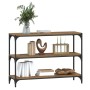 Plywood and smoked oak steel shelving 100x33x70.5 cm by vidaXL, Bookcases and shelves - Ref: Foro24-819354, Price: 68,30 €, D...