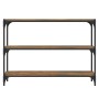 Plywood and smoked oak steel shelving 100x33x70.5 cm by vidaXL, Bookcases and shelves - Ref: Foro24-819354, Price: 68,30 €, D...