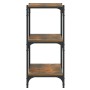 Plywood and smoked oak steel shelving 100x33x70.5 cm by vidaXL, Bookcases and shelves - Ref: Foro24-819354, Price: 68,30 €, D...