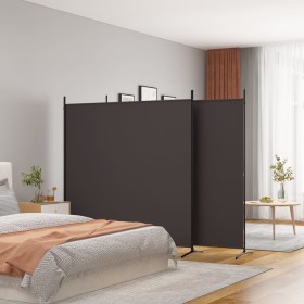 Three-panel brown fabric room divider 525x180 cm by vidaXL, Room dividers - Ref: Foro24-350279, Price: 57,99 €, Discount: %